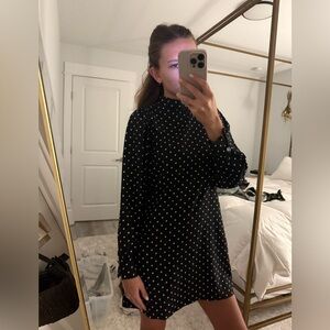zara mini polka dot dress